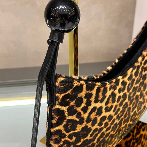 Jacquemus Leopard-Print Beaded Shoulder Tote - Picture 3 of 8